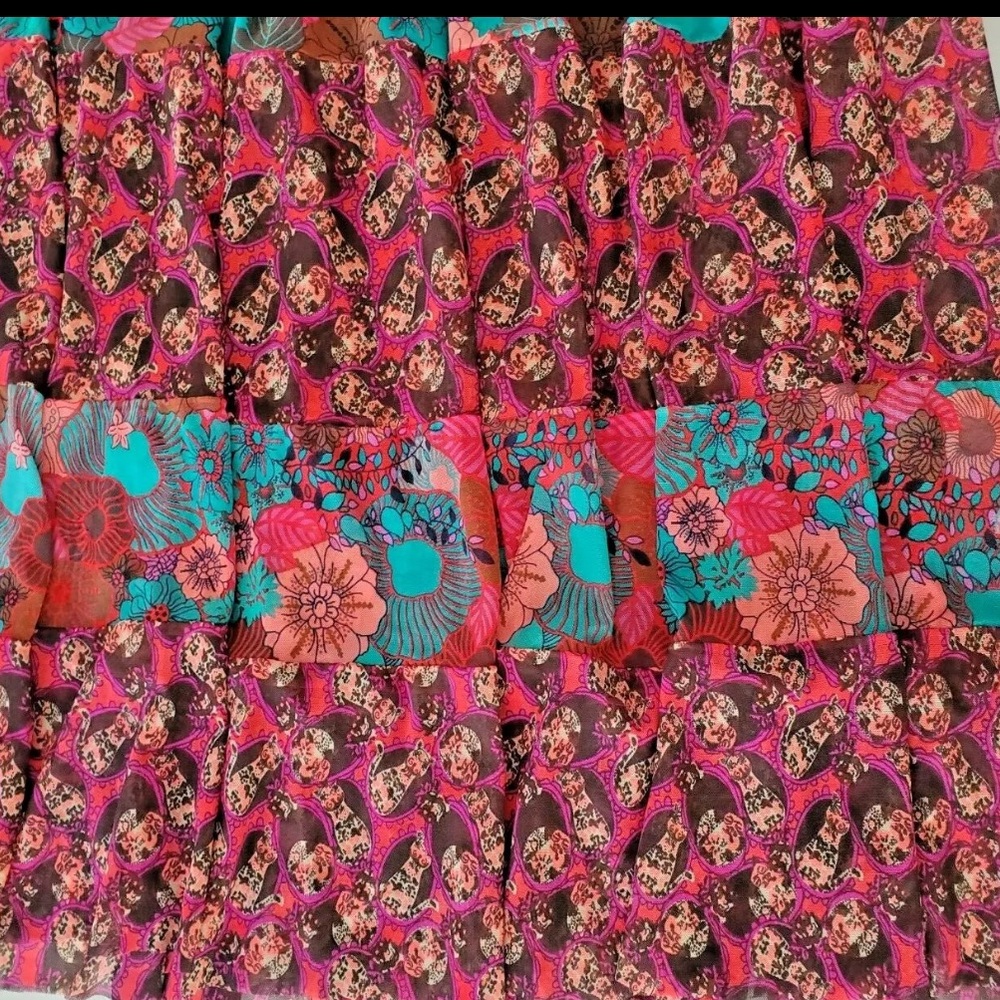 Maaji maxi skirt cover up in cherry red glory Medium - Picture 11 of 15